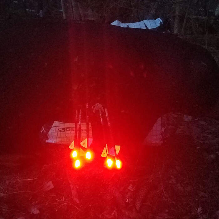 Nockturnal Universal Lighted Nock Red Pack of 3