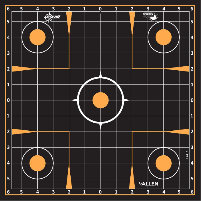 Allen EZ-Aim Splash Sight In Adhesive Target 12" Pack of 10
